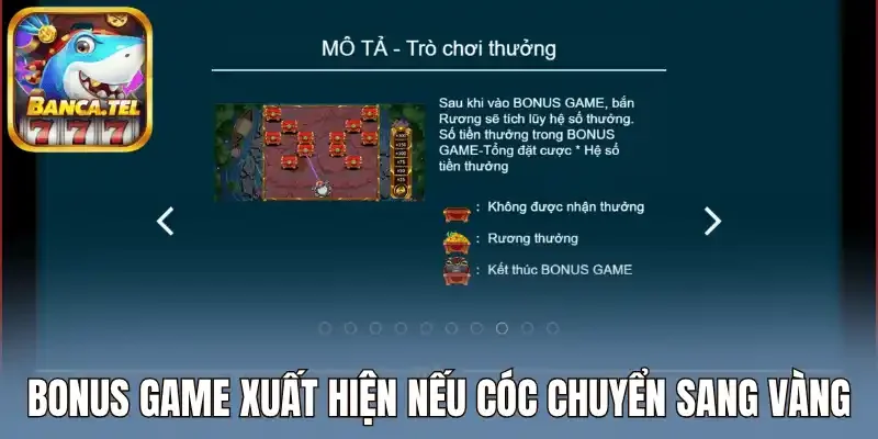 Bonus game xuất hiện nếu cóc chuyển sang vàng