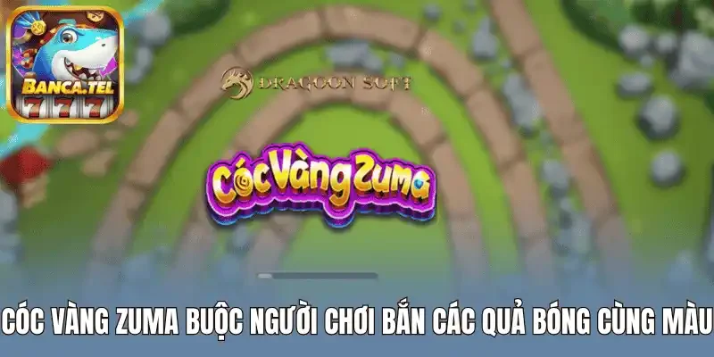 Cóc vàng zuma buộc người chơi bắn các quả bóng cùng màu